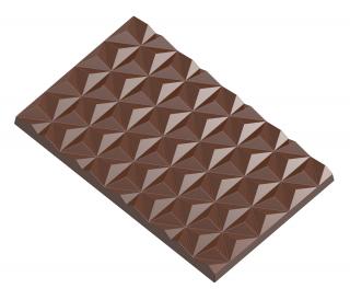 Forma na čokoládu 2x tabulka TRIANGLE 123,5x76,5 mm - CHOCOLATE WORLD polykarbonátová