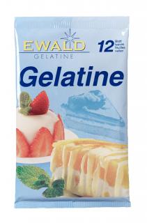 Plátková želatina - plátky 12 ks - Ewald-Gelatine GmbH
