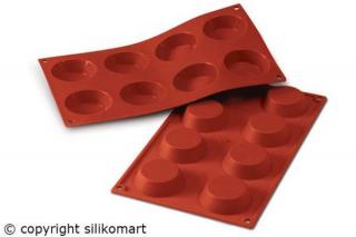 Silikonová forma na mini tartaletky 40 ml, pr. 6 cm - terakota silikon| Silikomart