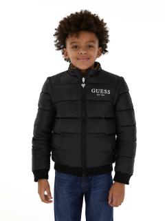 Chlapecká oboustranná zimní prošívaná bunda s vestou GUESS, černá 6v1 Barva: Mix barev, Velikost: 140/146