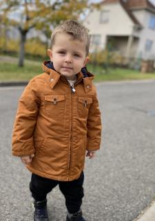 Chlapecká zimní bunda s kapucí a vestou MAYORAL, hnědá Barva: Hnědá, Velikost: 86.0
