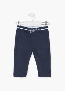 Chlapecké plátěné kalhoty LOSAN, tmavě modré NATURAL CHIC Barva: Tmavě modrá, Velikost: 86