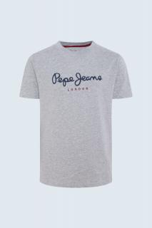 Chlapecké tričko s krátkým rukávem PEPE JEANS, šedé ART Barva: Šedá, Velikost: 176
