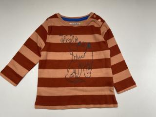 Dětské tričko s dlouhým rukávem DOGGY, LOSAN pruhované Barva: Mix barev, Velikost: 74