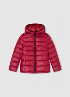 Dívčí prošívaná zimní bunda PEPE JEANS, červená AMBER Barva: Červená, Velikost: 140/146
