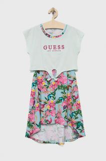 Dívčí šaty GUESS s crop topem, motiv květin Barva: Mix barev, Velikost: 140/146