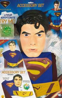 Superman Blister set (6 - 10 roků) - licenční kostým  D  dětský - chlapecký karnevalový - maškarní kostým varianta: 6-10 let