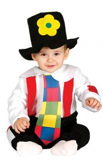 Vagabund 1 - kostým s kloboukem  (viz. rozměry) D varianta: věk 6 - 12 měsíců