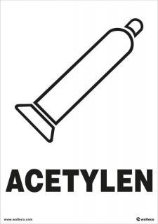 Acetylen 148x210mm, formát A5, samolepka