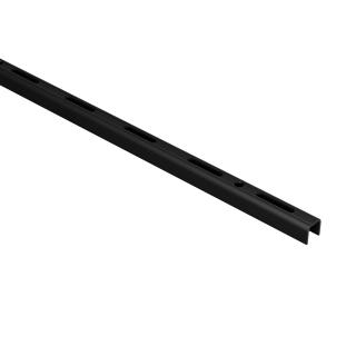 Jednořadá lišta 18x12mm, délka 500mm, matná černá