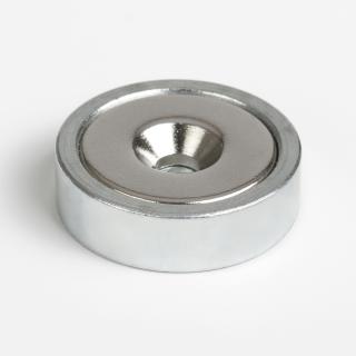 Magnet neodym kotouč s otvorem průměr 25mm, výška 7mm, max. nosnost 16 kg