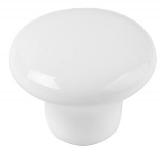 Nábytková knopka průměr 35mm, bílý porcelán