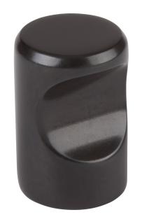 Nábytková knopka Venlo, průměr 15mm, černá barva