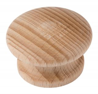 Nábytkový knopek Humberto, průměr 44mm, buk přírodní, FSC