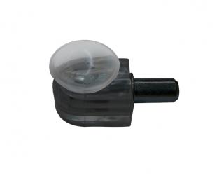 Podpěrka skleněných polic průměr 5mm, s přísavkou, délka čepu 9 mm,černá, 8 ks