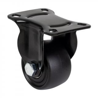 Přístrojové kolečko pevné pro tvrdé podlahy, průměr 50mm, nosnost 100kg, černá