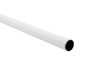 Šatní tyč, délka 1200mm, průměr 25mm, bílá