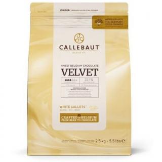 1 kg CALLEBAUT ČOKOLÁDA BÍLÁ VELVET