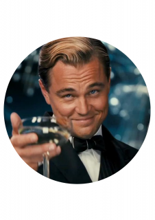 JEDLÝ PAPÍR DICAPRIO VELKÝ GATSBY