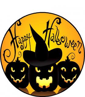 JEDLÝ PAPÍR HALLOWEEN KULATÝ