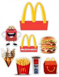 JEDLÝ PAPÍR MCDONALD`S  2