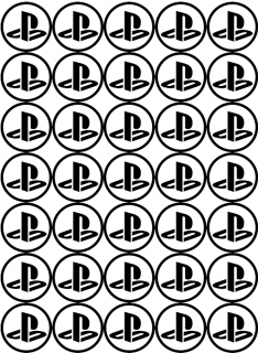 JEDLÝ PAPÍR PLAYSTATION NA MUFFINY