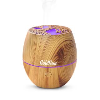 Aroma Difuzér  Joy tree 120ml  osvěžovač a zvlhčovač vzduchu USB - Světlé dřevo