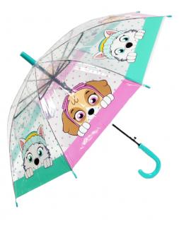 Automatický transparentní deštník Skye a Everest Tlapková Patrola