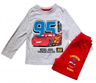 Chlapecké bavlněné pyžamo Blesk McQueen 95 110 / 4–5 roků, Šedá