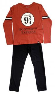 Chlapecké bavlněné pyžamo  Harry Potter  - červená 134 / 8–9 roků