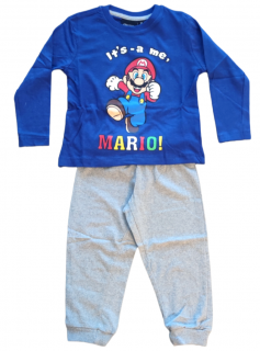 Chlapecké bavlněné pyžamo Super Mario - It's -a me MARIO 128 / 7–8 roků
