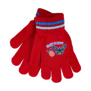 Chlapecké prstové rukavice  Bing  - červená - 12x16 cm