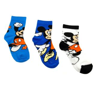 Chlapecké vysoké ponožky Happy Mickey Mouse - 3 ks 31–34