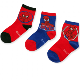 Chlapecké vysoké ponožky Spidey Spider-man - 3 ks 19–22