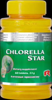 CHLORELLA STAR, 60 tab. -Trávení, detoxikace, tkáně a buňky