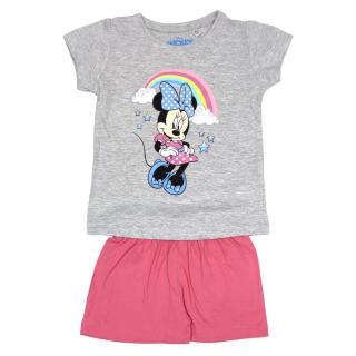 Dívčí bavlněné pyžamo  Minnie Mouse  - šedá 122 / 6–7 rokov