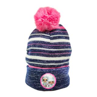 Dívčí čepice s bambulí LOL dolls 52 cm