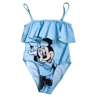 Dívčí jednodílné plavky  Minnie Mouse  - modrá 104 – 110 / 4–5 roků