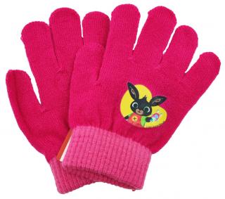Dívčí prstové rukavice  Bing  - fialová - 12x16 cm