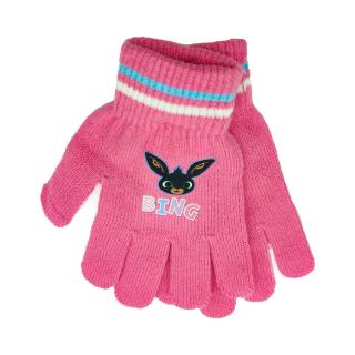 Dívčí prstové rukavice  Bing  - růžová - 12x16 cm