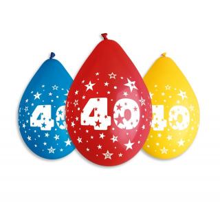 Latexové balóny číslo 40 mix barev - na vzduch - 5 ks