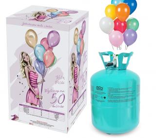 Party helium na 50 balónků + 50 balonů