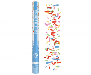 Vystřelovací konfety MIX - barevné papírky - 60 cm