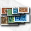 194Kčs Sada 7 ks rok 1953 státovek a bankovek ruský tisk UNC UNC, bankovka