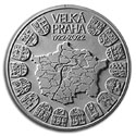 Mince 10000Kč Založení Velké Prahy - leštěná BJ, stříbrná pamětní