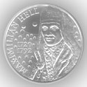 Mince 10Euro Maximilián Hell – 300. výročie narodenia BJ, stříbrná pamětní