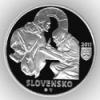 Mince 10Euro Zoborské listiny - 900. výročie vzniku prvej z dvoch listín PROOF, stříbrná pamětní