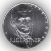 Mince 200Kč 250. výročí narození F.J.Gerstnera a 200. výročí zahájení výuky na pražské polytechnice BJ, stříbrná pamětní
