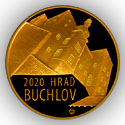Mince 5000Kč Hrad Buchlov PROOF, Zlaté mince