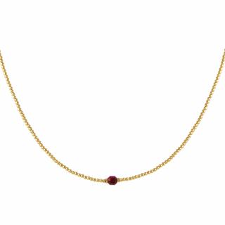 Korálkový náhrdelník JACQUELINE Fuchsia
